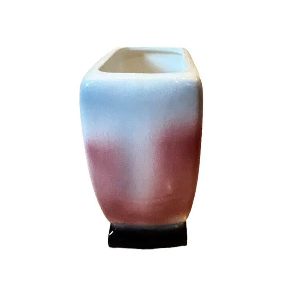 Vtg 5.5” Footed Fish Koi Planter American Art Pottery Royal Copley MCM Airbrush - Picture 3 of 6